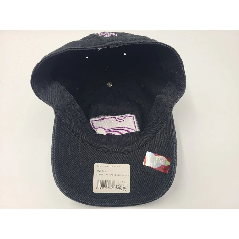 Kansas State University Wildcats 47 Brand Franchise Fitted‎ L Hat Cap NCAA Black